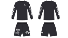 Load image into Gallery viewer, Black Long Sleeve Tee Set
