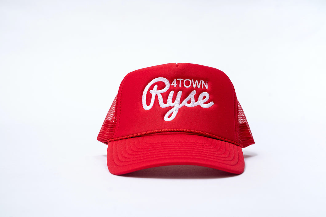 Red 4TOWN Trucker hat